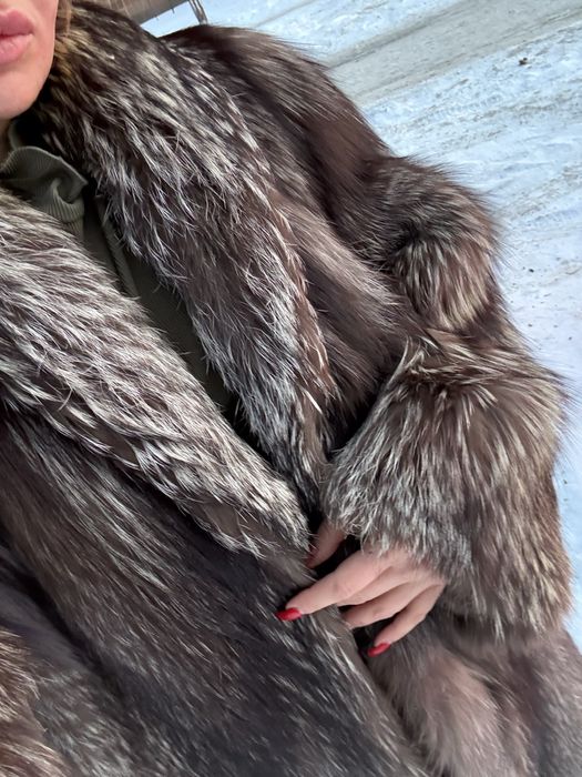 Чернобурка в пол натуральная