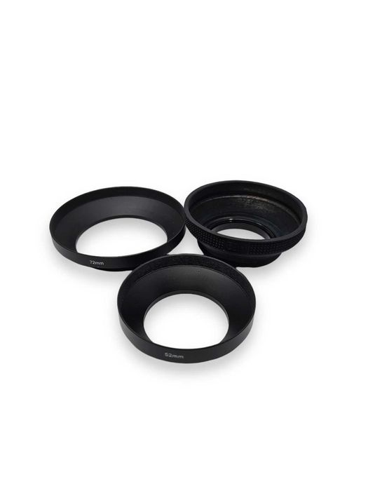 Zestaw 3 przysłon na obiektyw 72mm, 2x 52mm