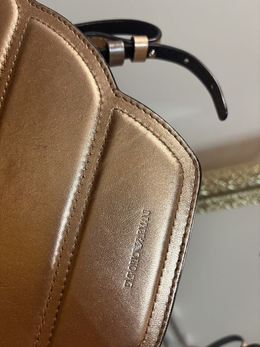 Armani torebka damska złota gold