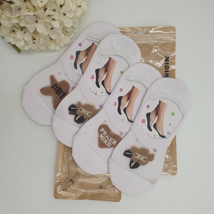 Skarpetki stopki stópki bawełniane baletki balerinki przezroczyste