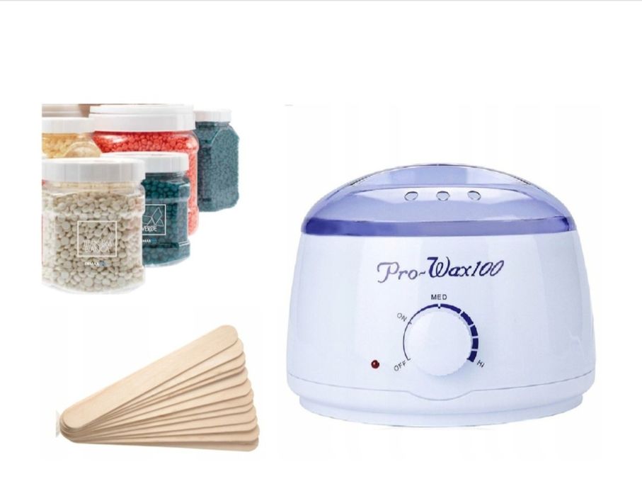 Zestaw do depilacji woskiem używany