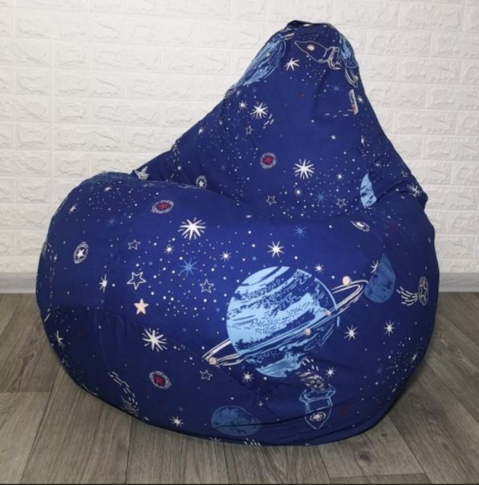 Крісло-груша бавовна "Космос" 100x75