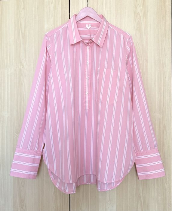 Рожева сорочка оверсайз у смужку Arket cos