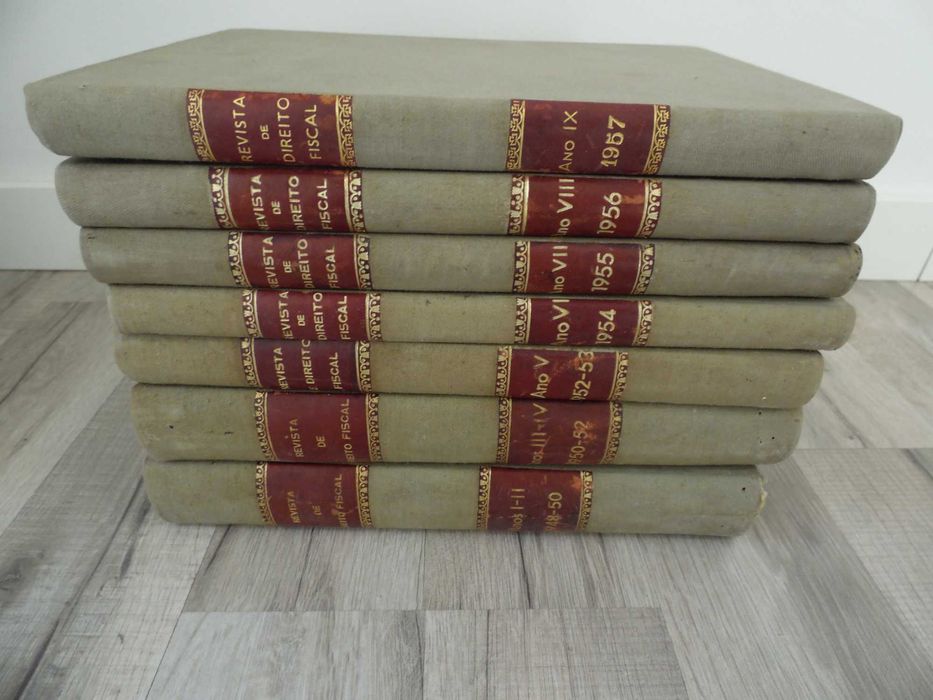 Livros Revista de Direito Fiscal '1948-'1957 - 7 Vols.