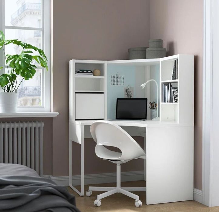 Biurko białe narożne IKEA