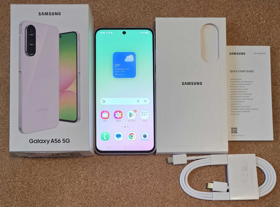 Samsung Galaxy A56 5G SM-A566 B/DS 8GB/128GB Różowy Nowy Gwarancja
