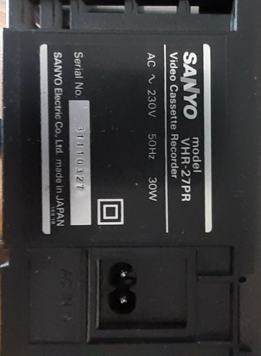 Video gravador Sanyo de 4 cabeças