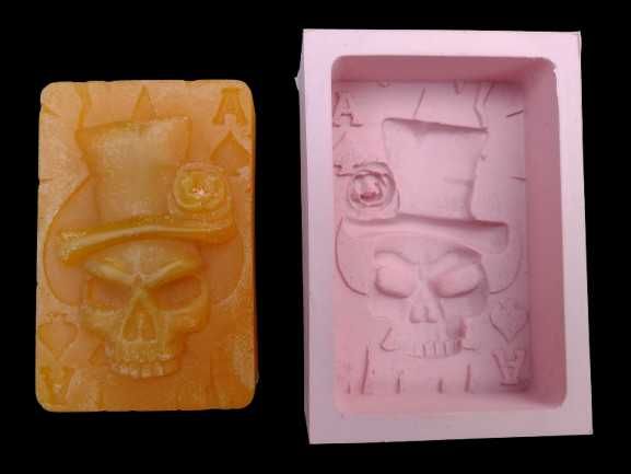 Molde silicone para sabonetes Caveira
