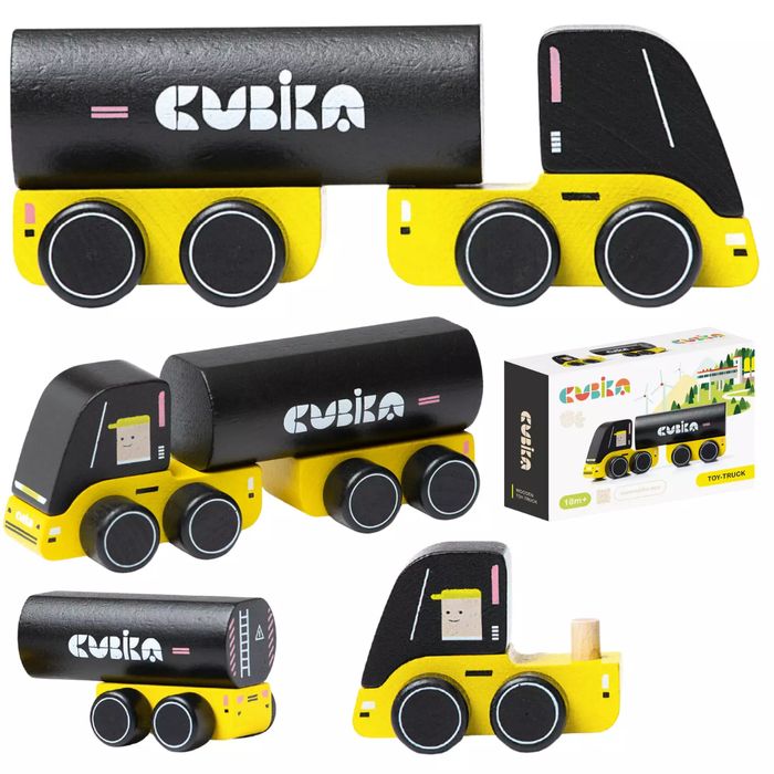 Drewniana ciężarówka. Cubika. Nowy Produkt