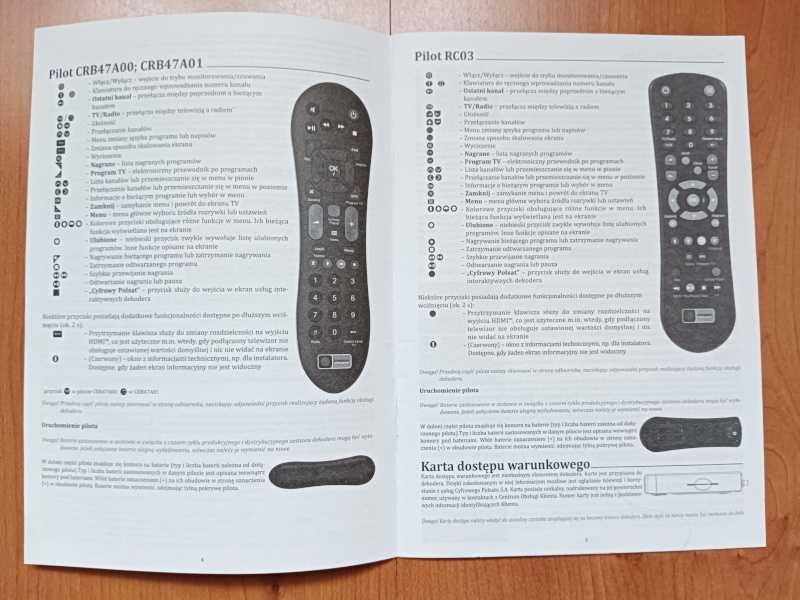 Instrukcja Obsługi do Dekoder Satelitarny HD6000 Cyfrowy Polsat