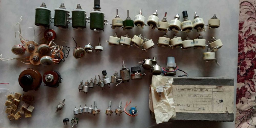 резистор диоды. тиристоры  транзистор конденсатор новые и Б/у