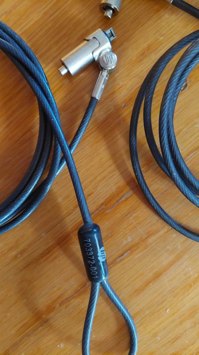 3 - cadeado portátil - com chave - HP - DELL - 1,83m