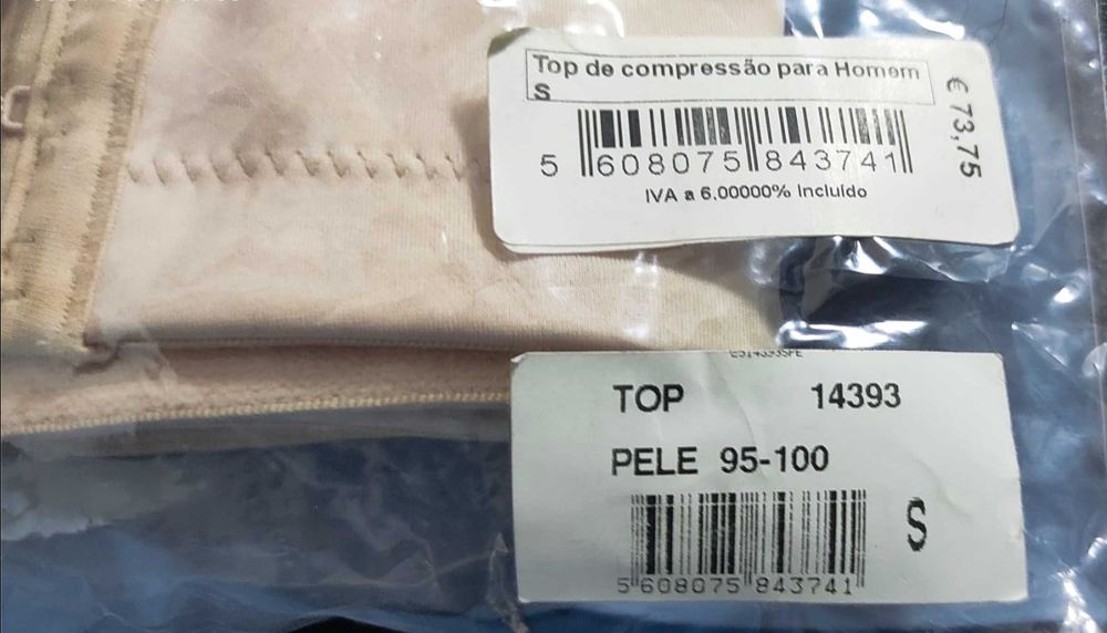 Top compressão masculino Bliss para pós cirúrgico tam. S portes grátis