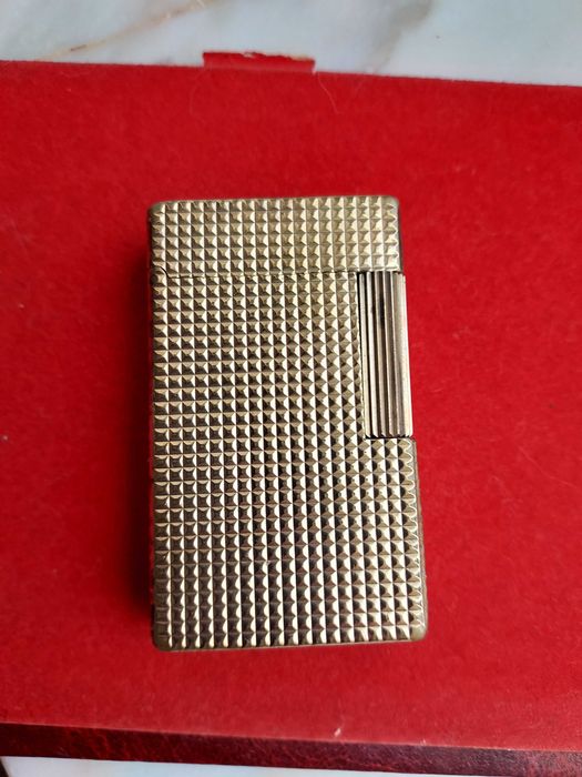 Isqueiro Dupont plaque ouro
