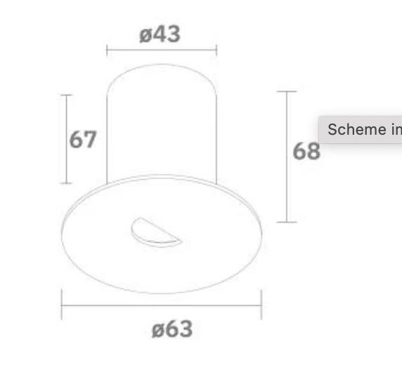 Focos varandas para exterior (encastrado)