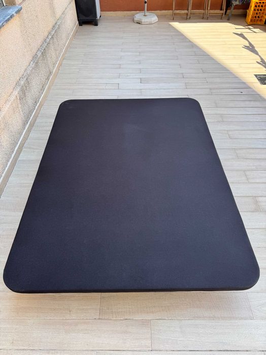 Cama de Casal Completa com Base e Colchão – 140 x 190 cm
