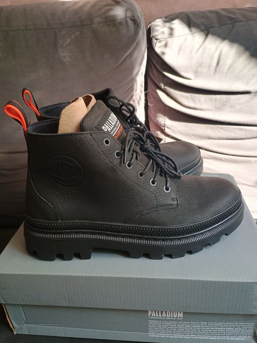 Nowe Skórzane Czarne buty Palladium OKAZJA