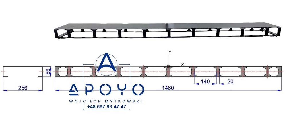 Osłona obudowa belki led STRAŻ POŻARNA belka ostrzegawcza