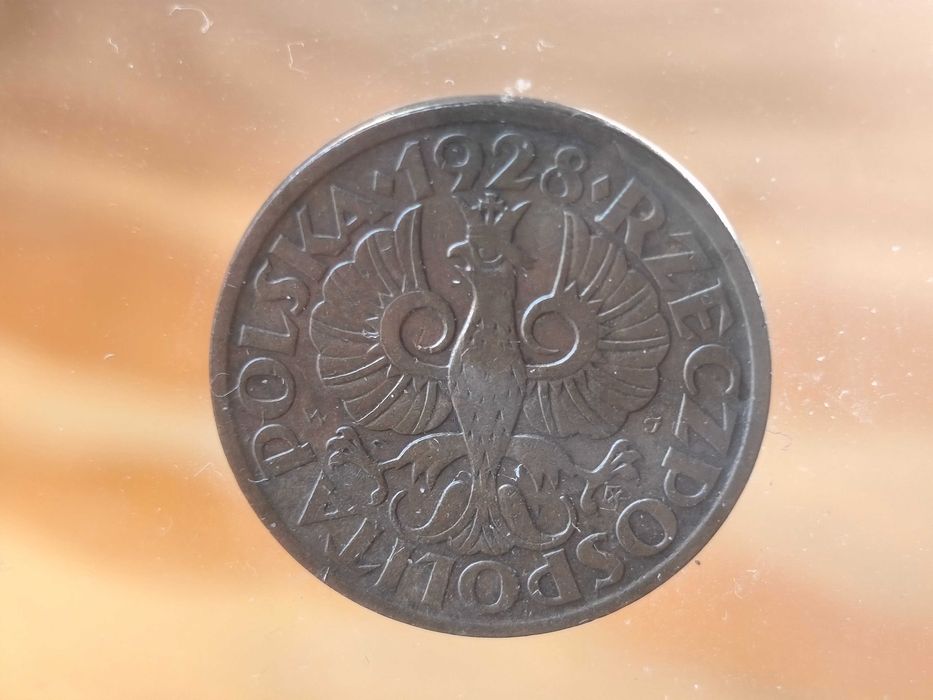 II RP, Moneta 2 grosze 1928r Piękny Stan!
