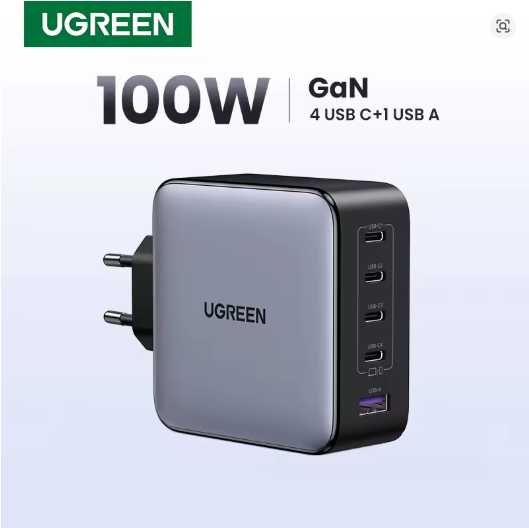 Зарядні пристрої UGREEN 20W / 30W / 45W / 65W / 100W / 160W / 200W