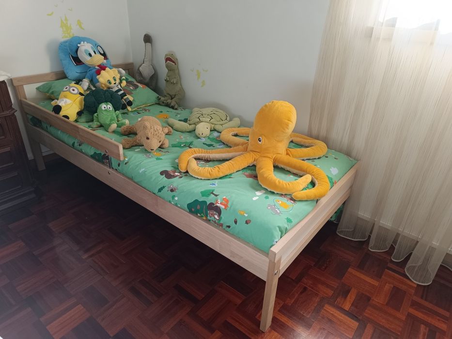 Cama de Criança com estrado e colchão_Sniglar_Ikea