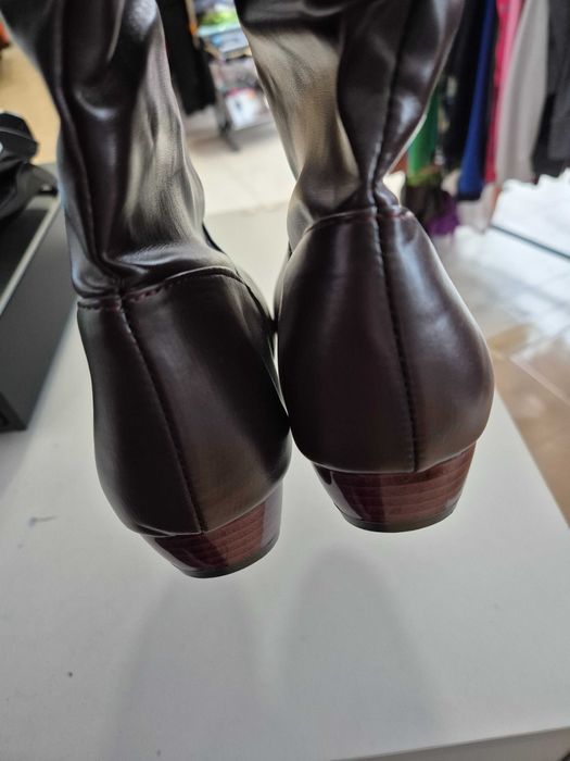 Czekoladowe kozaki zimowe sztyblety