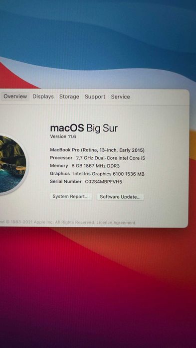 MacBook Pro 13" Retina (A1502)