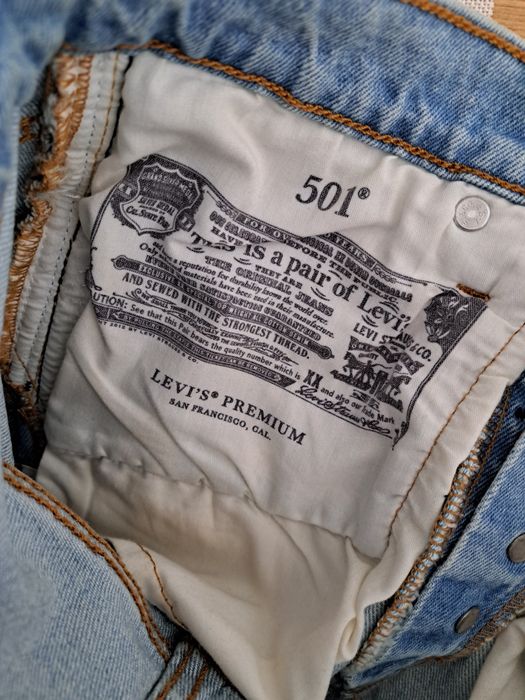 Jeansowe spodenki levis 501 xs
