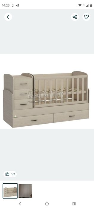 Ліжко-трансформер, кроватка