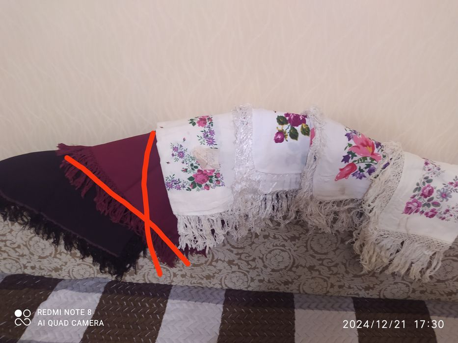 Головной убор: женские платки 60-70 годов