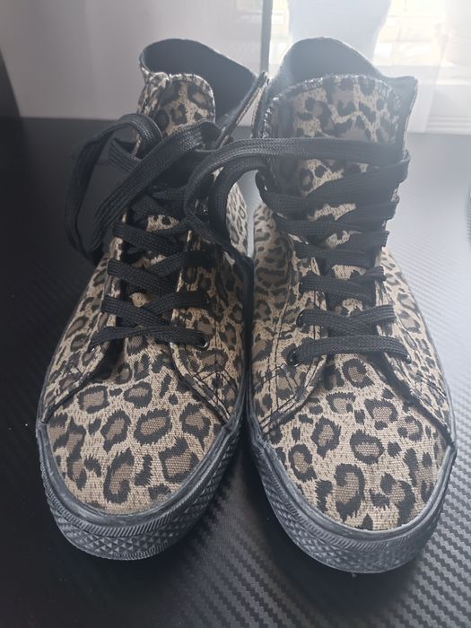 Trampki wysokie w panterkę roz 41