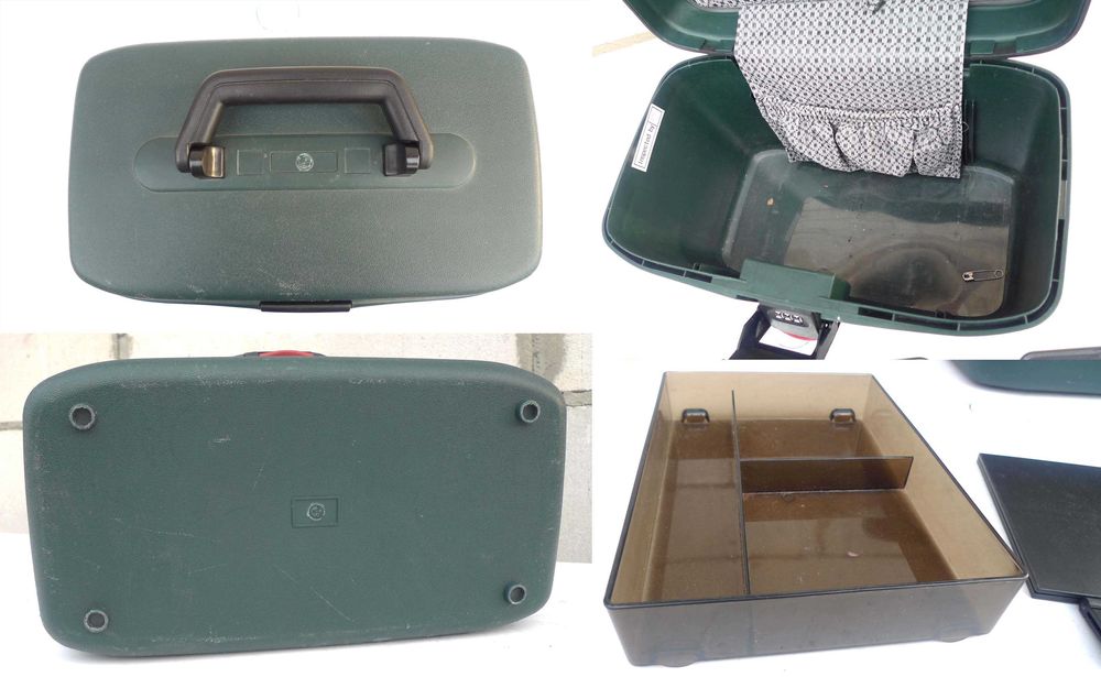 Walizka kuferek kosmetyczka z lustrem 35,5x21x25cm etui organizer