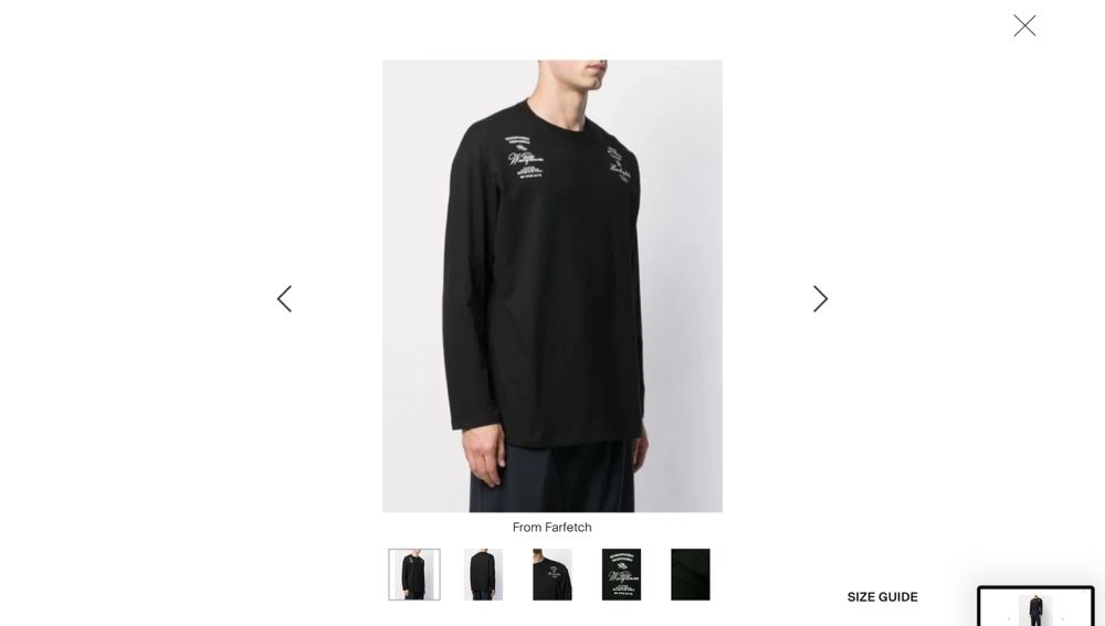 Лонгслів RAF SIMONS Embroidered Statement long-sleeve