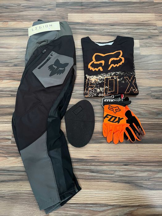 Strój FOX MX Legion (Black Orange Green)(cross,quad,enduro,mtb,dh)