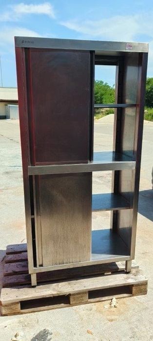 Szafa gastronomiczna ze stali nierdzewnej EDESA 88x50x180 cm | Stan BDB