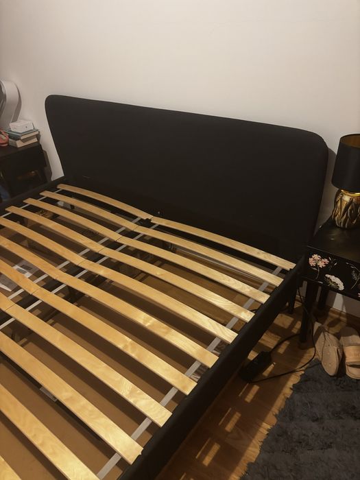 Łóżko, rama Ikea, 160x200 z zagłówkiem