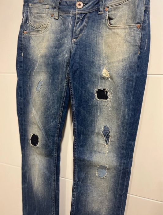 Calças de Ganga Rasgadas Bershka Mulher Tamanho 38