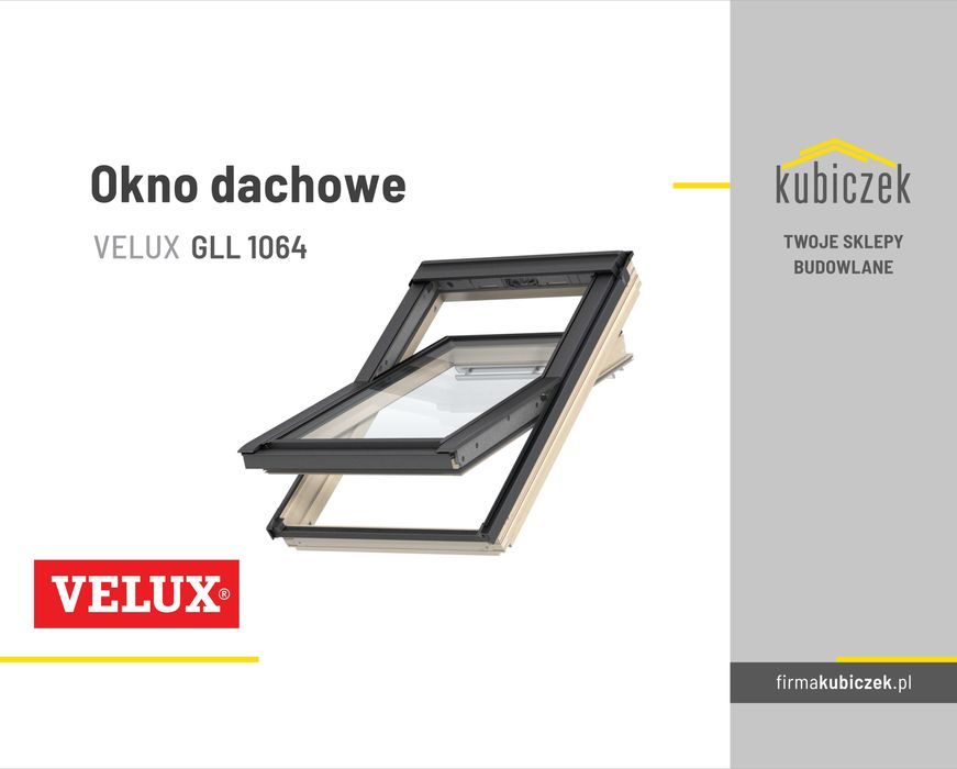 Okno dachowe - VELUX GLL 1064 MK06 78x118cm - najcieplejsze szyby!