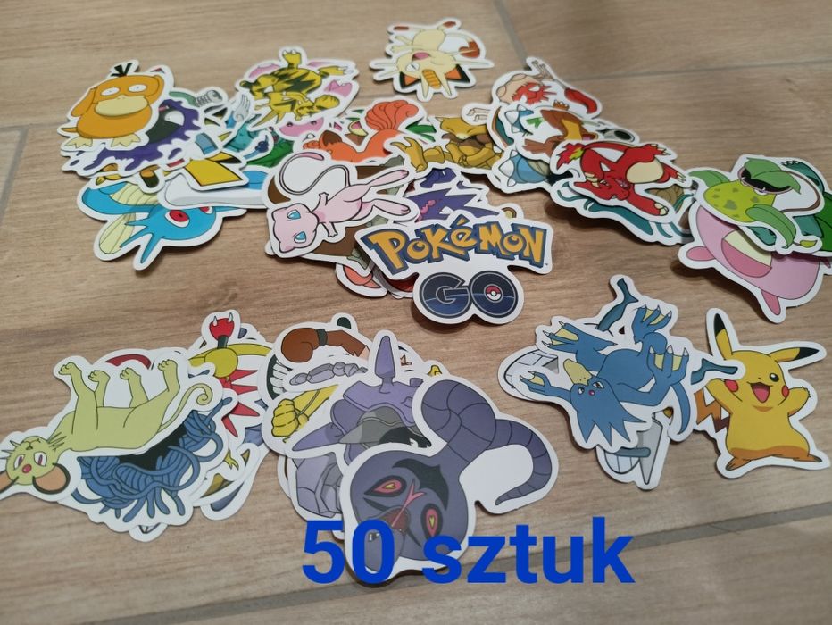 50 sztuk, naklejki Pokemon Pikatchu, naklejki motywacyjne