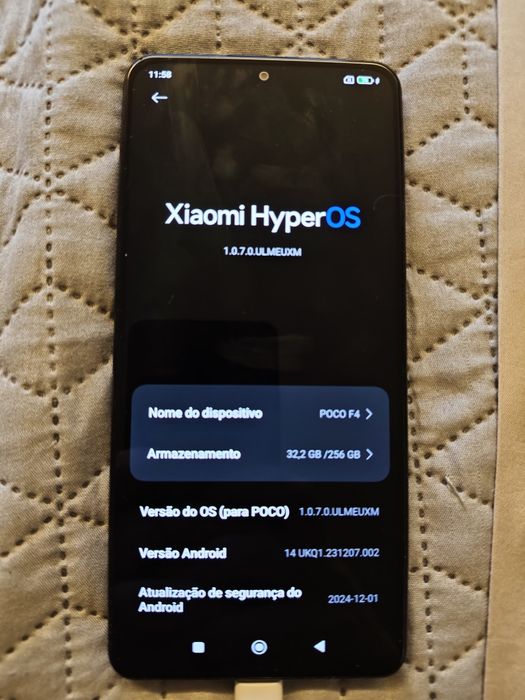 Poco F4 16gb RAM (8 chip + 8 virtual) 256gb memória