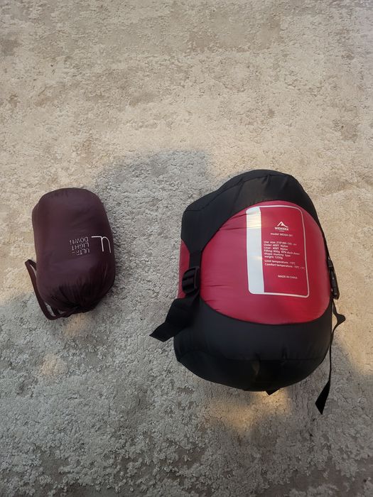 Пуховий зимовий спальний мішок Widesea 800g