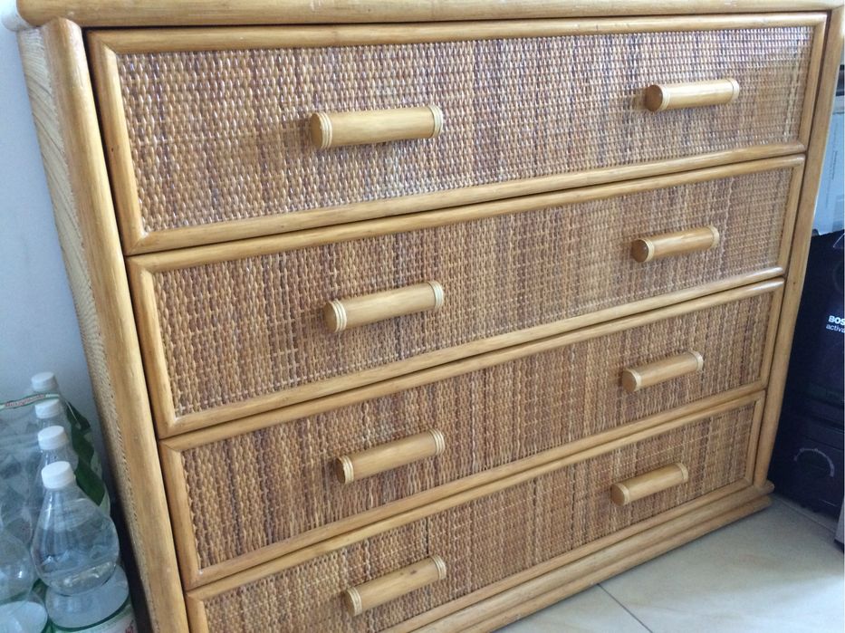 Komoda rattanowa oryginalna  indyjska
