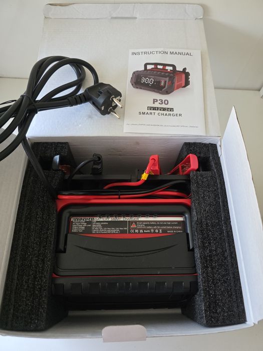 Розумний зарядний пристрій для авто 6-12-24  volt АКБ.