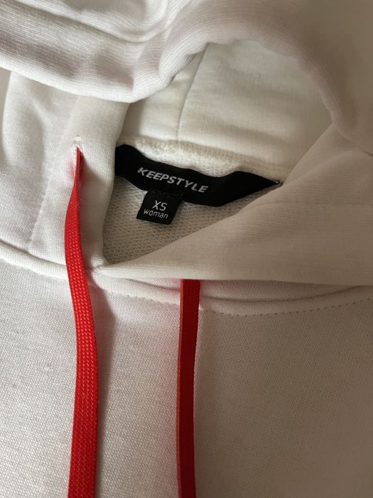 Худі біле, keepstyle, белое худи, біла, світла кофта