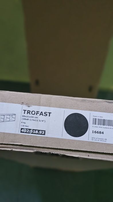 Trofast ikea czarny 2 szt