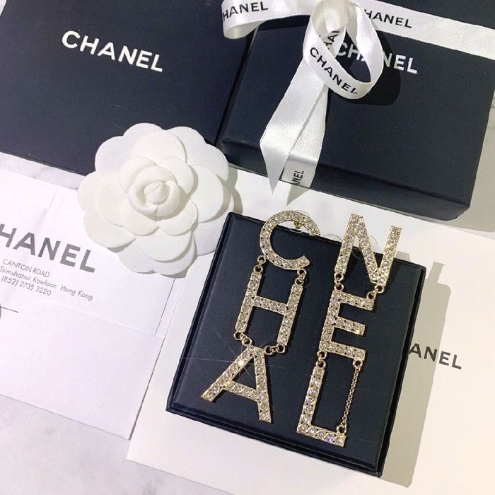 Chanel сережки з кристалами  | біжутерія  Шанель