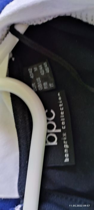Sukienka schirtowa ciążowa z kołnierzykiem Bonprix rozmiar 40/42