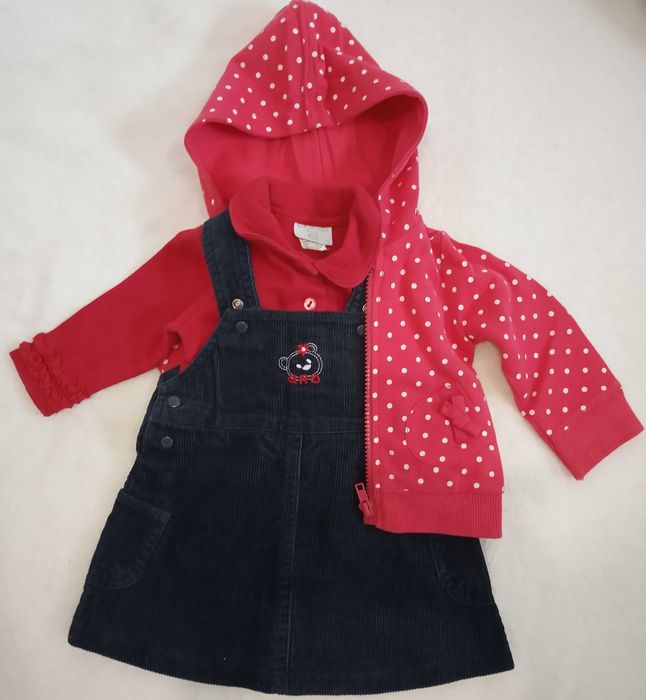 Saia de peito "Girandola" menina 3 meses