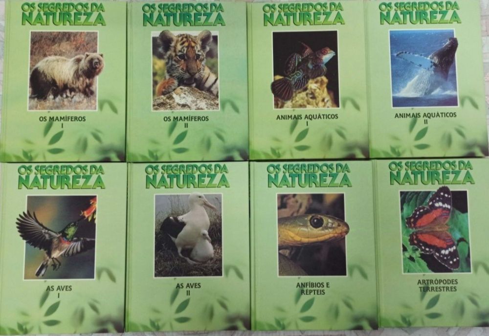 Enciclopédia - Os Segredos da Natureza - 8 Volumes - BARATÍSSIMA