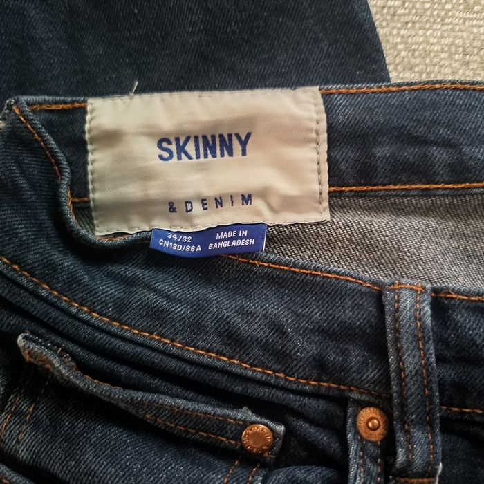 Spodnie męskie jeansy H&M Denim Skinny - r 34/32